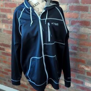 Men's Black Columbia Omni-Heat Jacket.